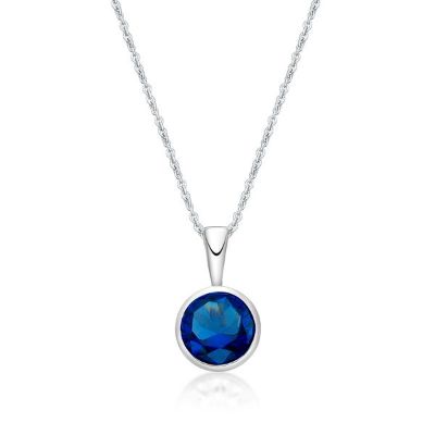 Picture of SEPTEMBER, 5mm BEZEL PENDANT with CHAIN
